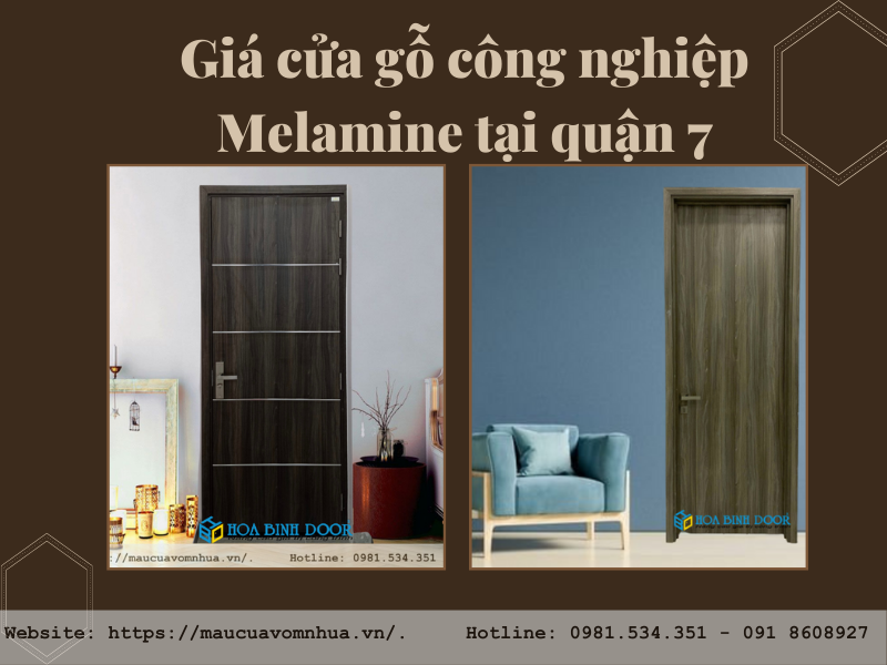 Giá cửa gỗ công nghiệp Melamine tại quận 7
